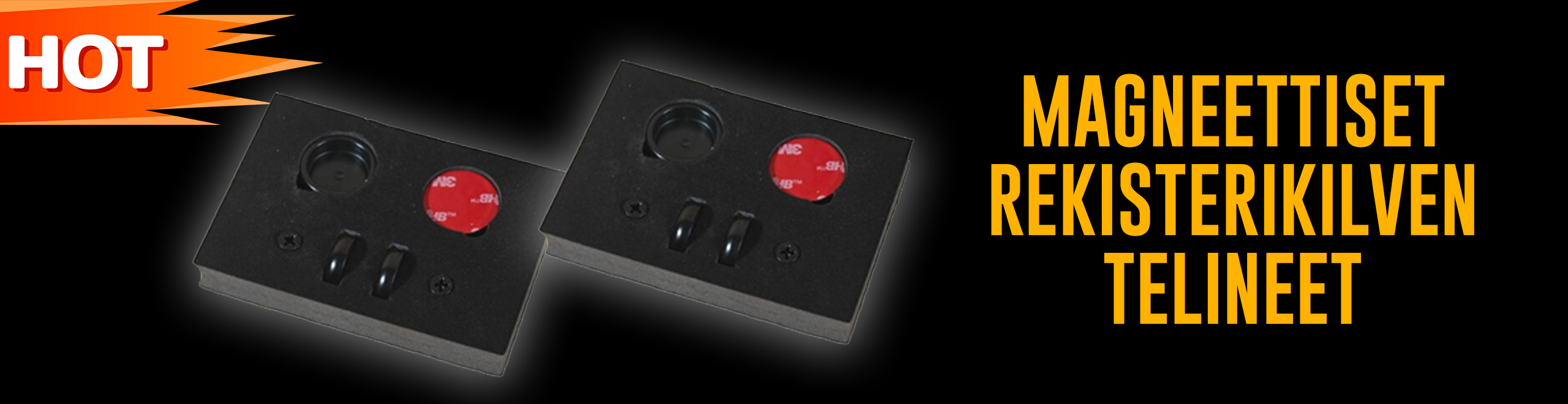 Magneettiset rekisterikilven telineet banneri